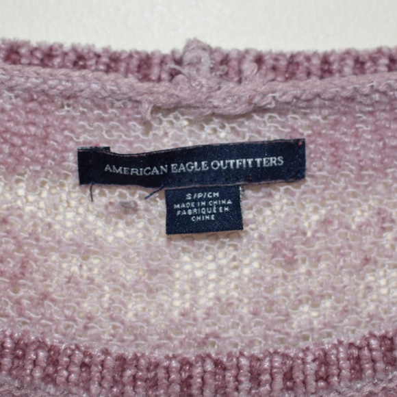American Eagle Lilac Chenille Knit Sweater - Picture 10 of 10